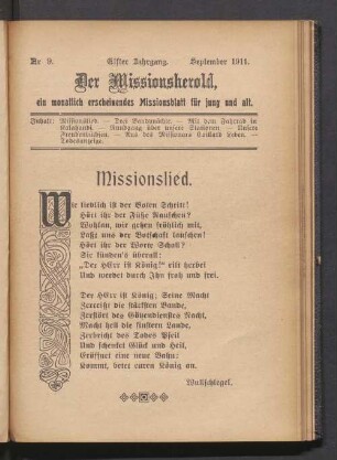 Nr. 9. September 1911