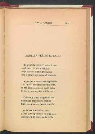 Aquella vez en el lago