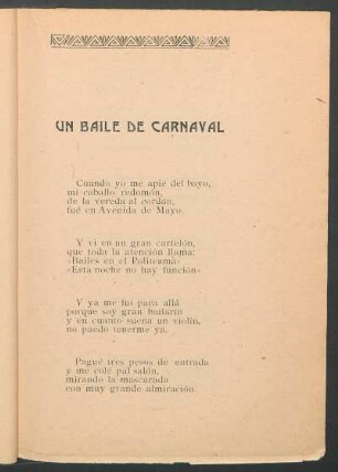 Un baile de carnaval