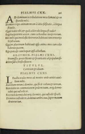 Psalmus CXXI. - Psalmus CXXX.