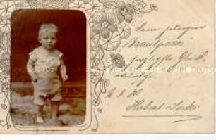 Postkarte mit Kindermotiv
