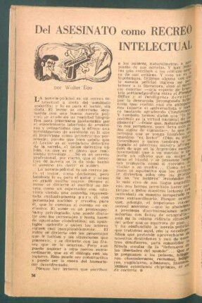 Del asesinato como recreo intelectual