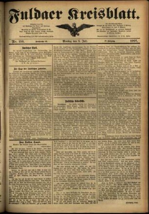 Ausgabe vom Montag, den 08. Juli 1907.
