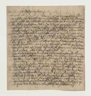 Brief von Johann August Gottlob Weigel an Joseph Heller