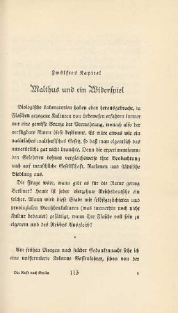 Malthus und ein Widerspiel