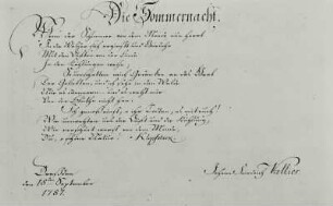 Stammbuch der Christiane Charlotte Hummitzsch