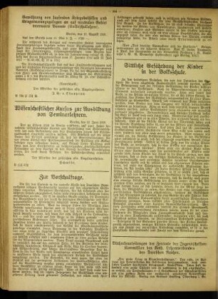 Wissenschaftlicher Kursus zur Ausbildung von Seminarlehrern