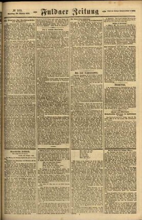 Zweite Ausgabe vom Samstag, den 30. Oktober 1920.