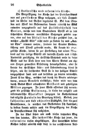 c) Lutherische und reformirte Kirche.