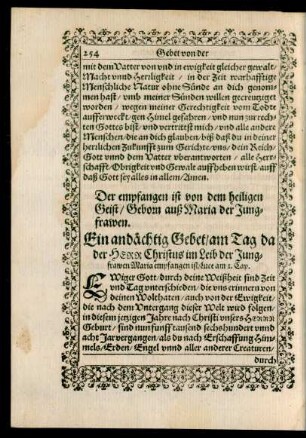 [Gebet von der Menschwerdung Christi.]