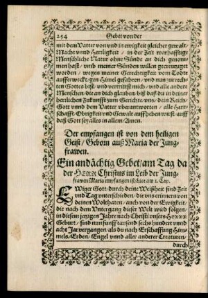 [Gebet von der Menschwerdung Christi.]