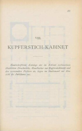 VIII. Kupferstich-Kabinet
