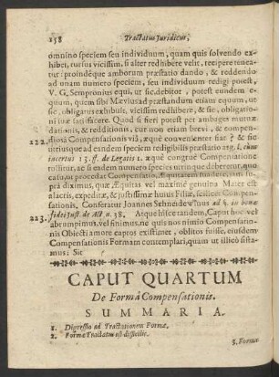 Caput Quartum. De Forma Compensationis.