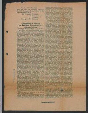 Presseberichte zur 28. Generalversammlung des ADF vom 27. bis 29. September in Leipzig