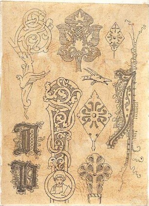 Voit, August von; Initiale - Ansichten, Details