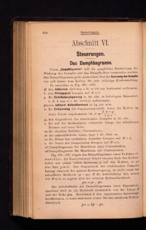 Abschnitt VI. Steuerungen.
