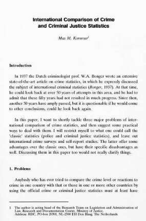 177-192, International Comparison of Crime and Criminal Justice Statistics