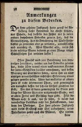 Anmerkungen zu diesem Bedenken.