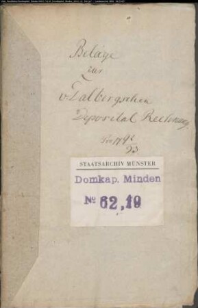 Belege zur Depositalrechnung 1792-1793