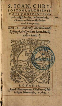 Libri sex, de sacerdotio