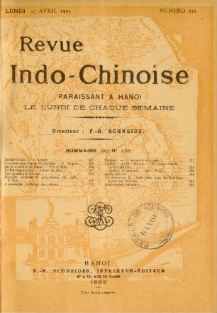 Lundi 27 Avril 1903. Numéro 236