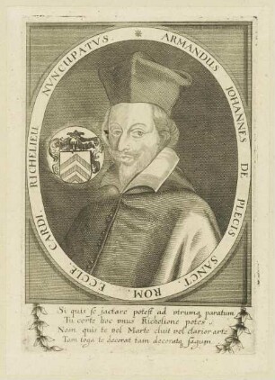 Bildnis des Armandus Iohannes de Plecis Richelieu