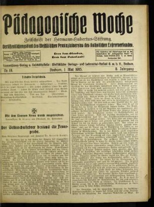 ¬Der¬ Volksschullehrer bestand die Feuerprobe