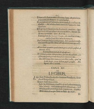 Caput XV. De Legibus.