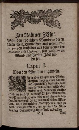 Caput I. Von den Wunden ingemein.