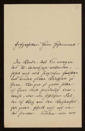 58: Brief von Hermann Lisco an Otto von Gierke, Berlin, 10.1.1921