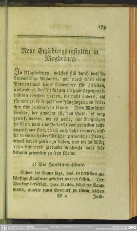 Neue Erziehungsanstalten in Magdeburg
