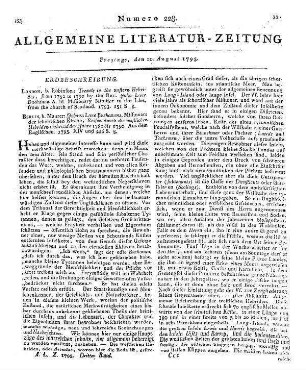 Buchanan, J. L.: Travels in the western Hebrides from 1782 to 1790. London: Robinson 1793