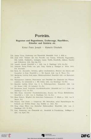 Porträts (Nr. 738-914)