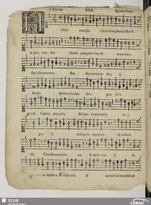 XXII. Hodie completi sunt dies Pentecostes