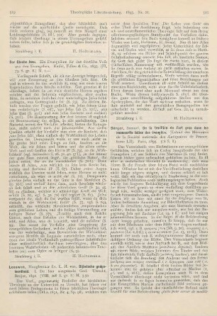 519 [Rezension] Der Glaube Jesu. Ein Evangelium für das deutsche Volk aus den Evangelien