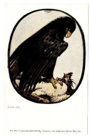 Nr. 125m: (Adler reißt Hahn)