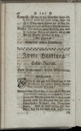 Zwote Handlung.