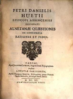 Alnetanae quaestiones de concordia rationis et fidei
