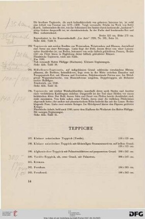 Teppiche (Nr. 197-259)