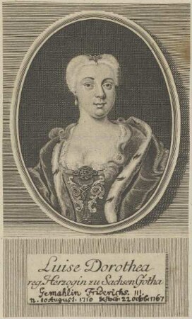 Bildnis von Luise Dorothea, Herzogin zu Sachsen-Gotha