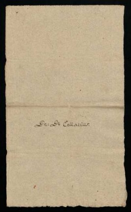 Cellarius, 1664-1675 [Theodor (1627-1677), Professor für griechische Sprache 1660-1677]