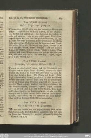 Das XXXIII. Capitel. Gott siehet das Herz an.