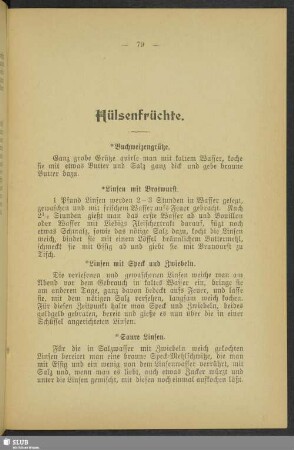 Hülsenfrüchte