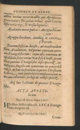 Acta Apostolorum.
