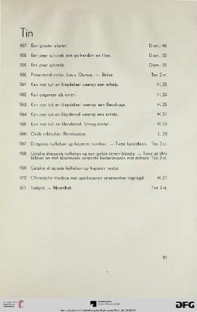 Tin (Nr. 957-971)