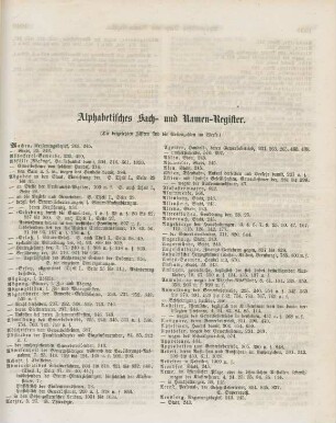 Alphabetisches Sach- und Namen-Register.