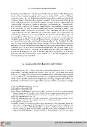 V.2 Reserveeinheiten: Kampfesstellvertreter