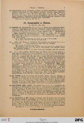Geographie u. Reisen (Nr. 210-217)