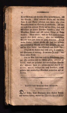 3. Theile des menschlichen Körpers.