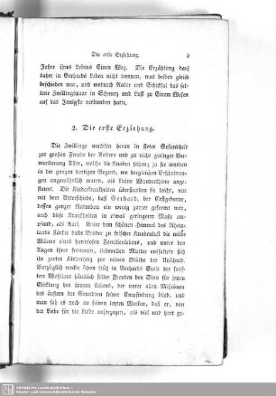 2. Die erste Erziehung